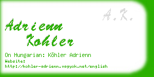 adrienn kohler business card